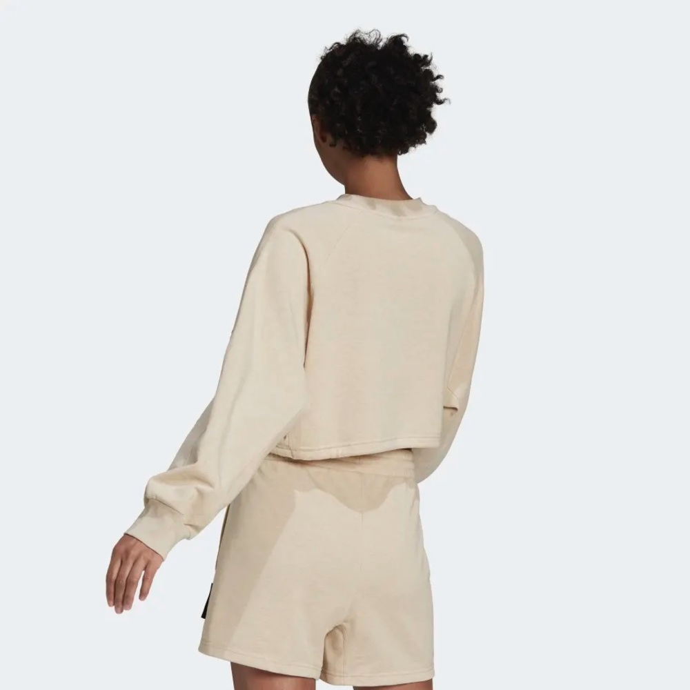 NWT Women’s adidas Sportswear Studio Lounge Summer Crew Sweatshirt - Picture 4 of 12